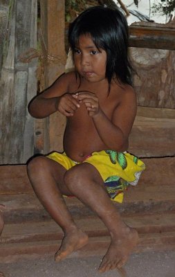 Embera Child Sitting