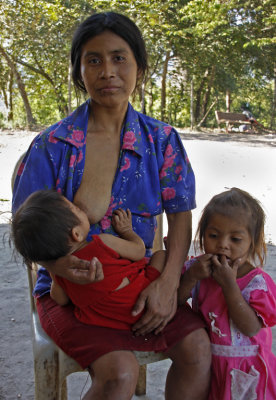 Chorti Mother Nursing Son