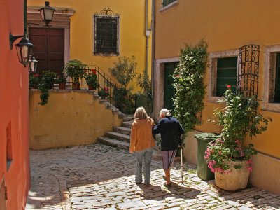 Mother-Daughter Rovinj Street