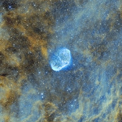 The Crescent Nebula - processed using tonemapping