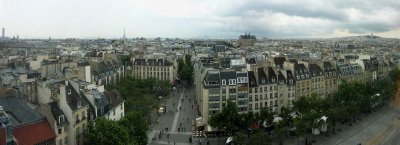 Paris du haut du Centre Pompidou