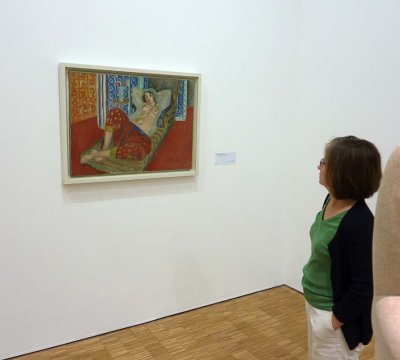 Matisse, Odalisque  culotte rouge, 1921 et spectatrice inconnue