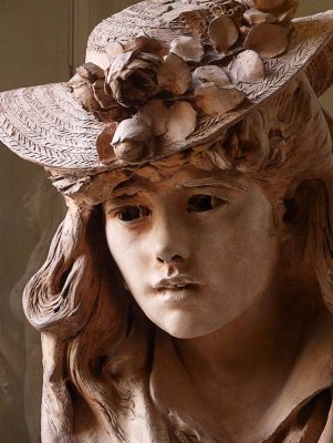 Auguste Rodin, Jeune fille au chapeau fleuri 1865