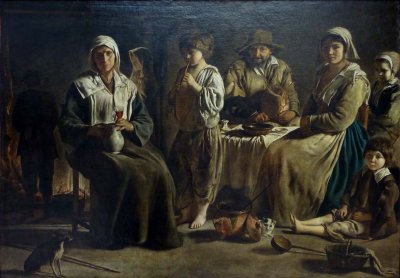 Le Nain, Famille de paysans dans un intérieur 1642