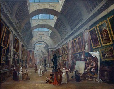 Hubert Robert, Projet d'aménagement de la Grande Galerie du Louvre 1796