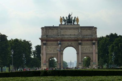 LA célèbre perspective vue des Tuileries