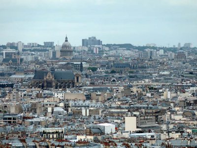 Vue sur Paris  partir du Sacr-Coeur