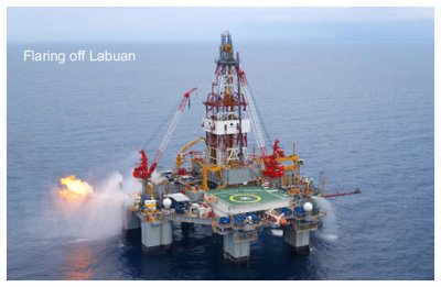 Flaring off Labuan