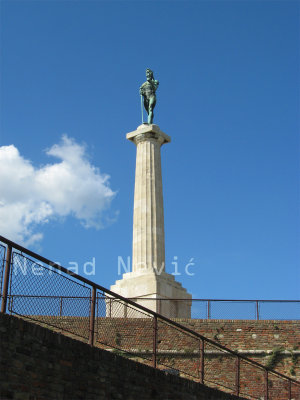 Statue of The Victorious. Kalemegdan fortress 
