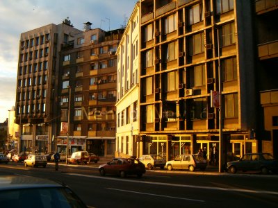 Light at sunset on Brankova (Branko's) street.