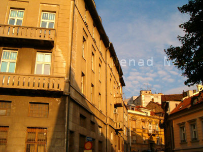October sunset at Kosancicev Venac street.