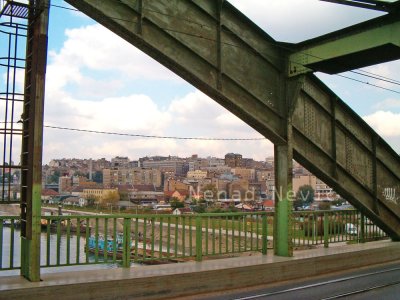 View from the old tram bridge.