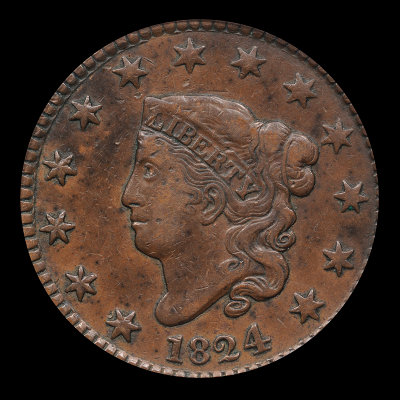 1824 N-2PCGS VF 35