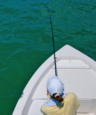 Sara fighting tarpon 2009-05-24