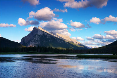 Mt. Rundle and Vermilion Lake