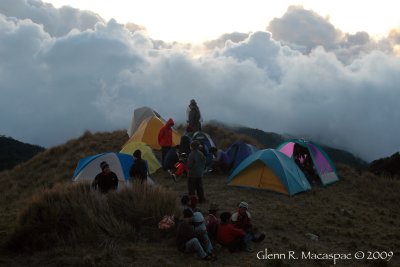 Our tent at the end