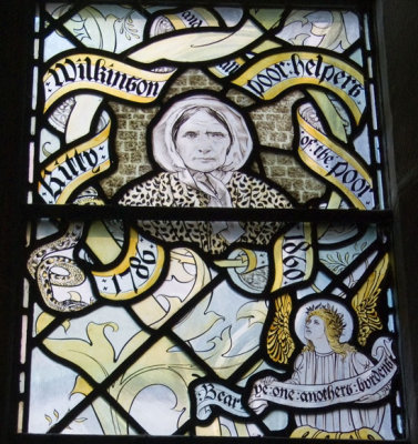 Kitty Wilkinson. Part of the Noble Women window