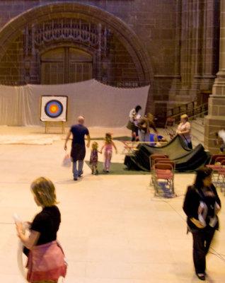 Archery at theWest end of the Cathedral