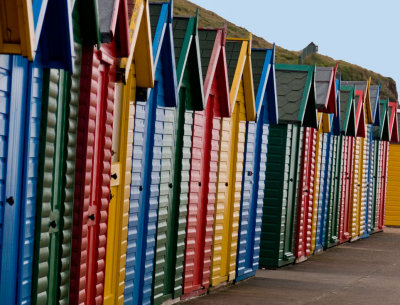 Bathing huts in Whitby