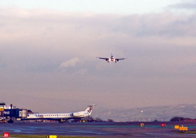 Arriving at Manchester Airport