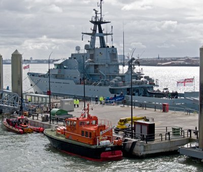 HMS-Mersey in Liverpool on 4 April 2009