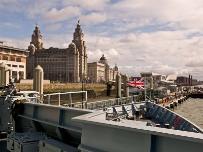 Liverpool waterfront from HMS Mersey