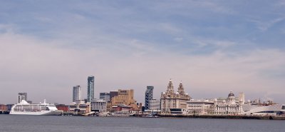 Seven Seas Voyager and the Liverpool Waterfront
