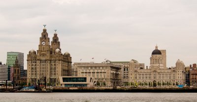 Liverpool -Waterfront--The three Graces
