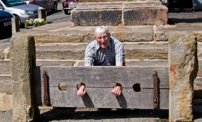  Me in the stocks in Broughton in Furness