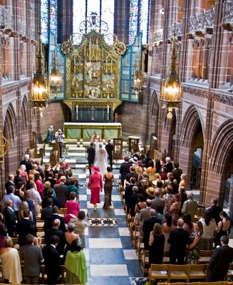 Wedding in the Lady Chapel on 8 August 2009