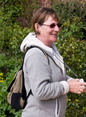 Carole in Alnwick Gardens