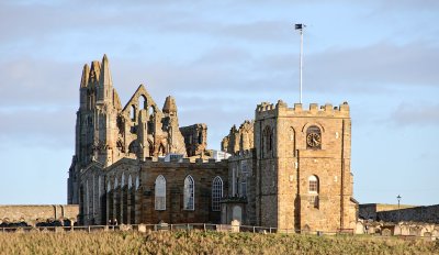 St-Mary's Church  with the Abbey at the rear 