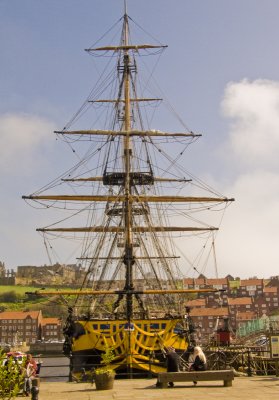 Grand Turk in Whitby Harbour.