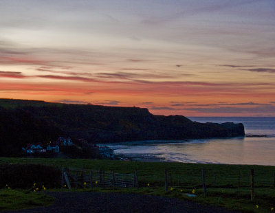 Sunset over Sandsend