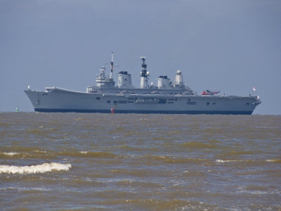 Ark Royal passing Crosby.