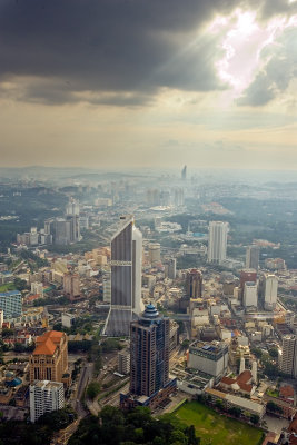 Aerial view of Kuala Lumpur