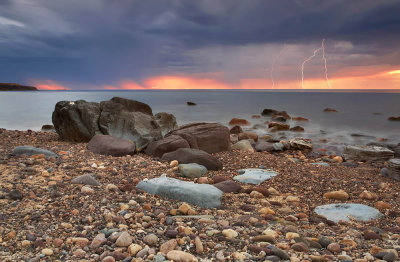 Hallet Cove Sunset Lightning