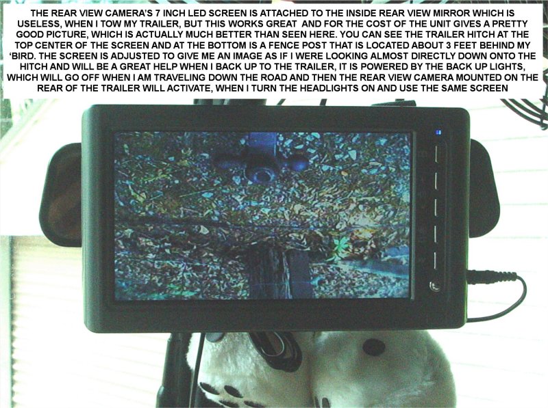 REAR VIEW CAMERA MONITOR