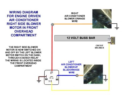 ENGINE AIR CONDITIONER RIGHT BLOWER WIRING DIAGRAM