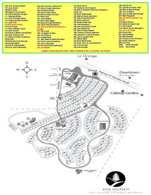 2010 RATS PINE MOUNTAIN RV RESORT CAMPSITE-NAME LIST
