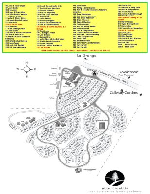 2010 RATS PINE MOUNTAIN RV RESORT CAMPSITE-NAME LIST