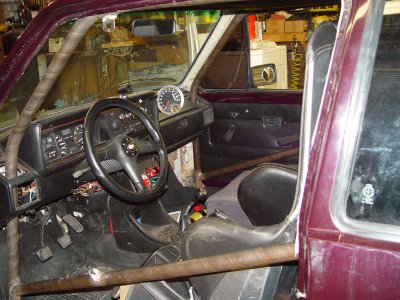 INSIDE THE DRIVERS COMPARTMENT