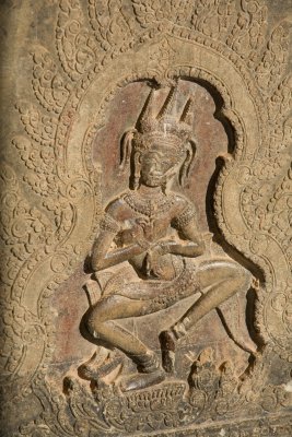 Apsaras - one of the two thousand mythical dancers that decorate Angkor Wat