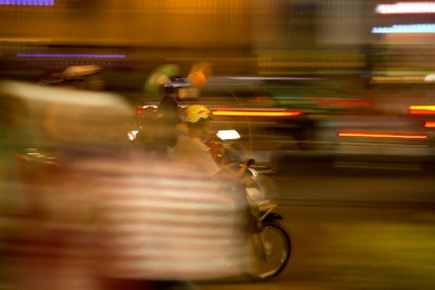 Memories of our trip / Vietnames urban life - just a blur.