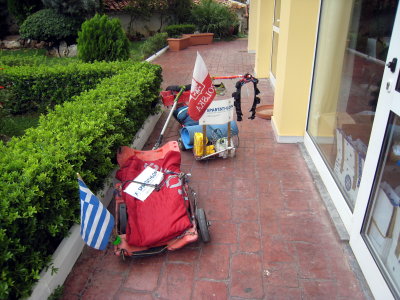 Piotr's and Pawel's carts used to run from Poland to Greece (3000km) for the Spartathlon