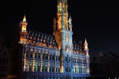 Grande Place at night