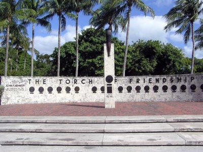 Torch of Friendship Monument in Bayfront Park