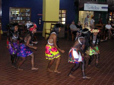 Embera Dancers at the Cristobal Pier