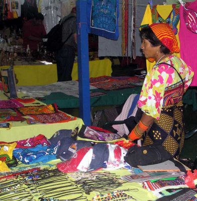 Kuna Indian at the Cristobal Pier Market