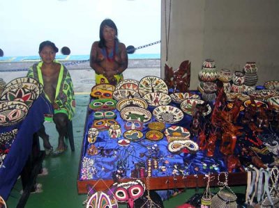 Embera Indians at the Cristobal Pier Market